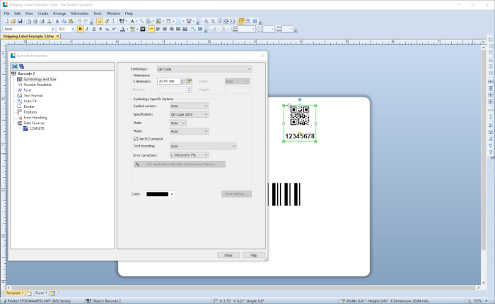 BarTender 高機能ラベルデザインソフトウェア