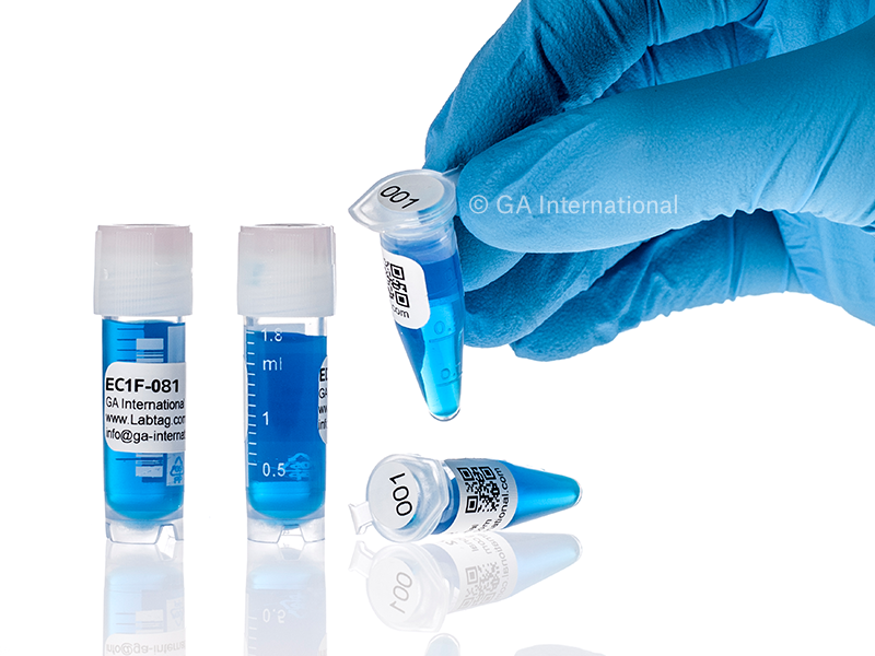 Cryo DTermo™ DYMO互換 超低温対応ラベル 26.4×12.7mm+9.5mm (円形) #EC1F/EG1F-081