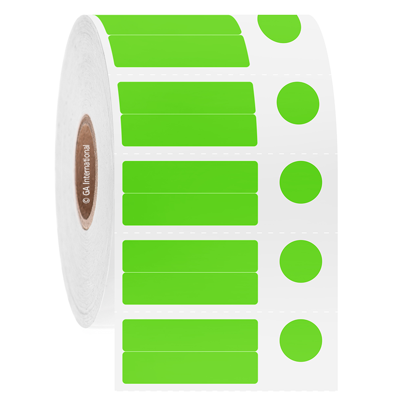 FreezerTAG™ 超低温対応ラベル 30×7.1mm+9.4mm (円形) #FJT-124