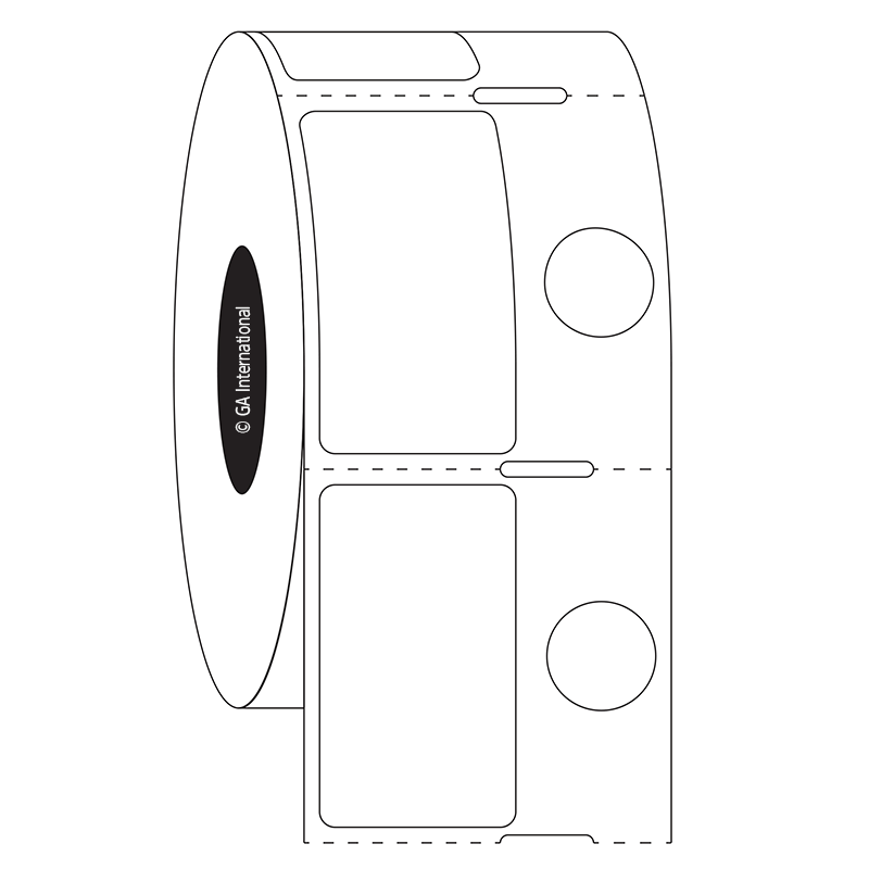 FreezerTAG™ 超低温対応ラベル 20×35mm+11.1mm (円形) #FJT-208NOT