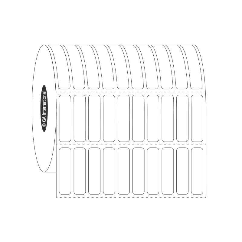 NitroTAG® 超低温対応ラベル (液体窒素容器用) 6.4×25.4mm (10列) #JTTA-164