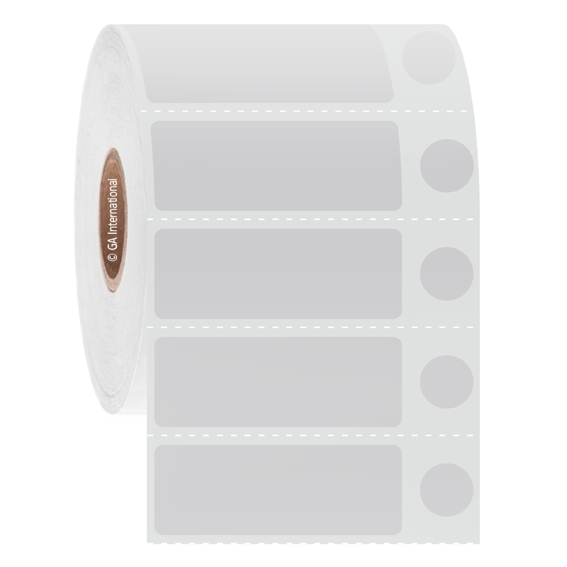 NitroTAG® 超低温対応ラベル (液体窒素容器用) 44×16mm+9.5mm (円形) #JTTA-514