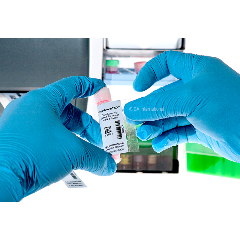 Blackout CryoSTUCK® – 超低温対応 凍結表面対応ラベル (情報秘匿) 41.3×50.8mm #L2FD-5