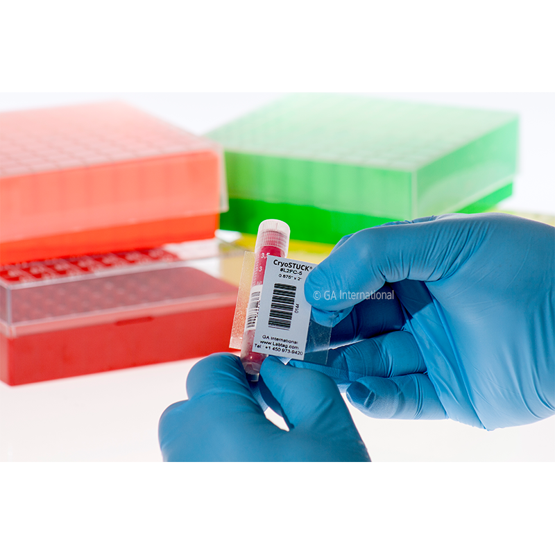 Blackout CryoSTUCK® – 超低温対応 凍結表面対応ラベル (情報秘匿) 41.3×50.8mm #L2FD-5