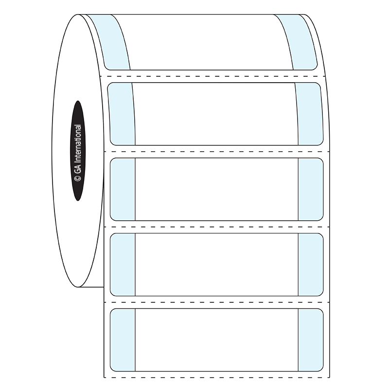 CryoSTUCK® - 超低温・凍結表面対応ラベル 54×15.9mm (印字エリア: 41.3×15.9mm) #L2FX-410