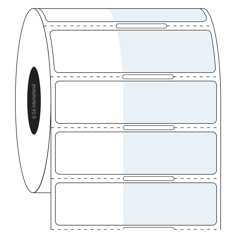 CryoSTUCK® - 超低温・凍結表面対応ラベル 25.4×15.9mm+35mm 巻付け #L2FX-312NOT