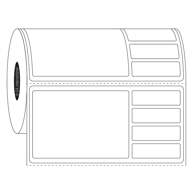 オートクレーブ耐性ピギーバックラベル 101.6×50.8mm(小ラベル×4) #PAUTR-6