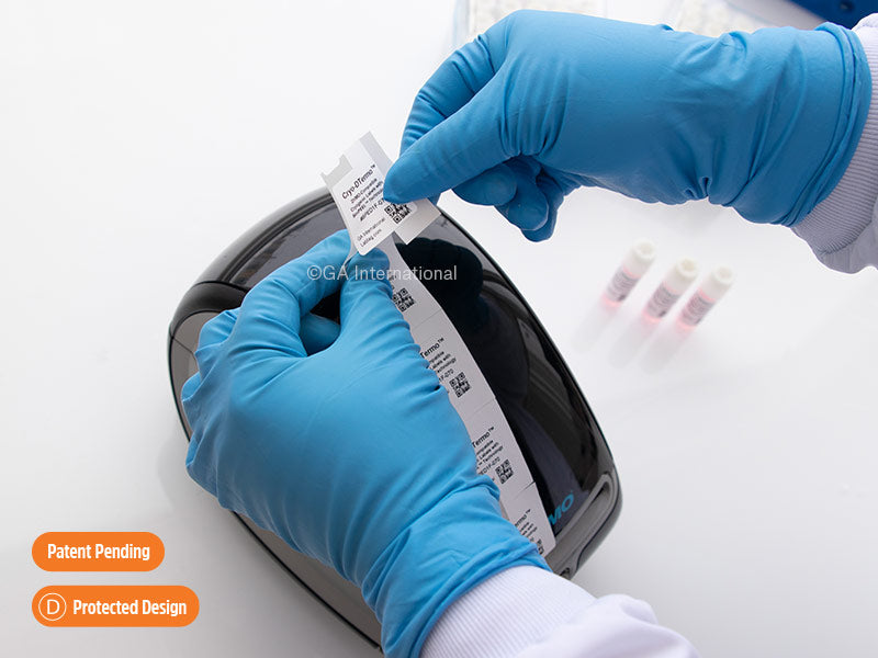 Cryo DTermo™ DYMO互換 超低温対応ラベル (SimPEELテクノロジー) 25.4×25.4mm #SPED1F-070WH