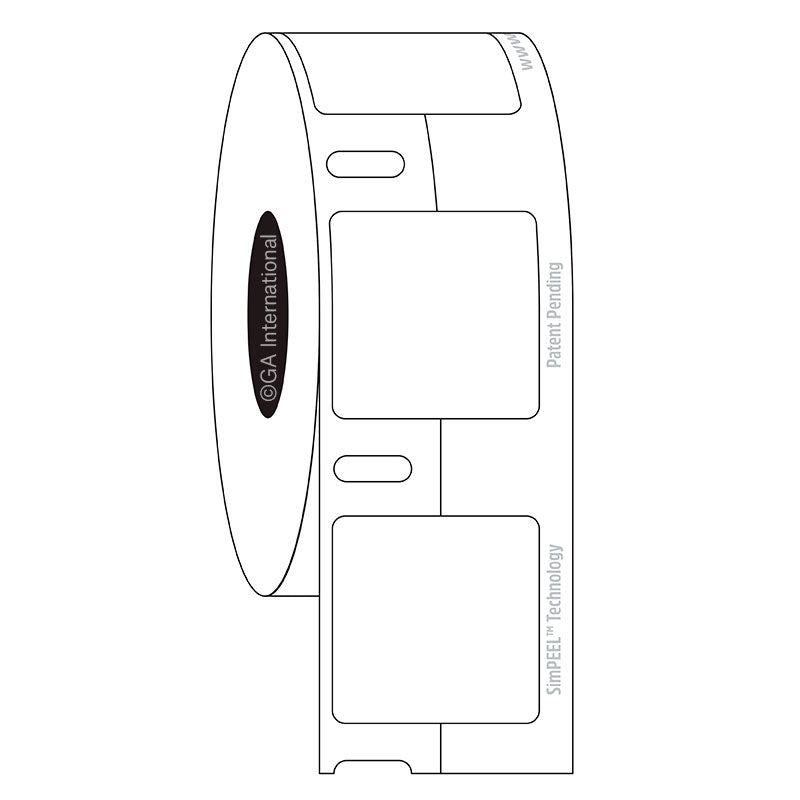 Cryo DTermo™ DYMO互換 超低温対応ラベル (SimPEELテクノロジー) 25.4×25.4mm #SPED1F-070WH