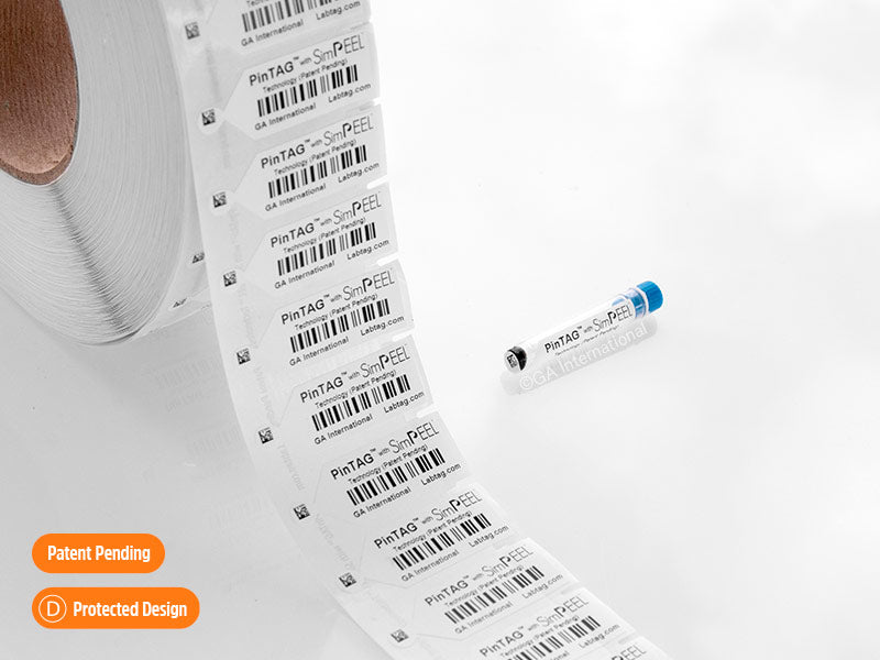 PinTAG™ 超低温対応ラベル (ストレージチューブ用) 46×15.9mm #SPJTTA-554NPSB