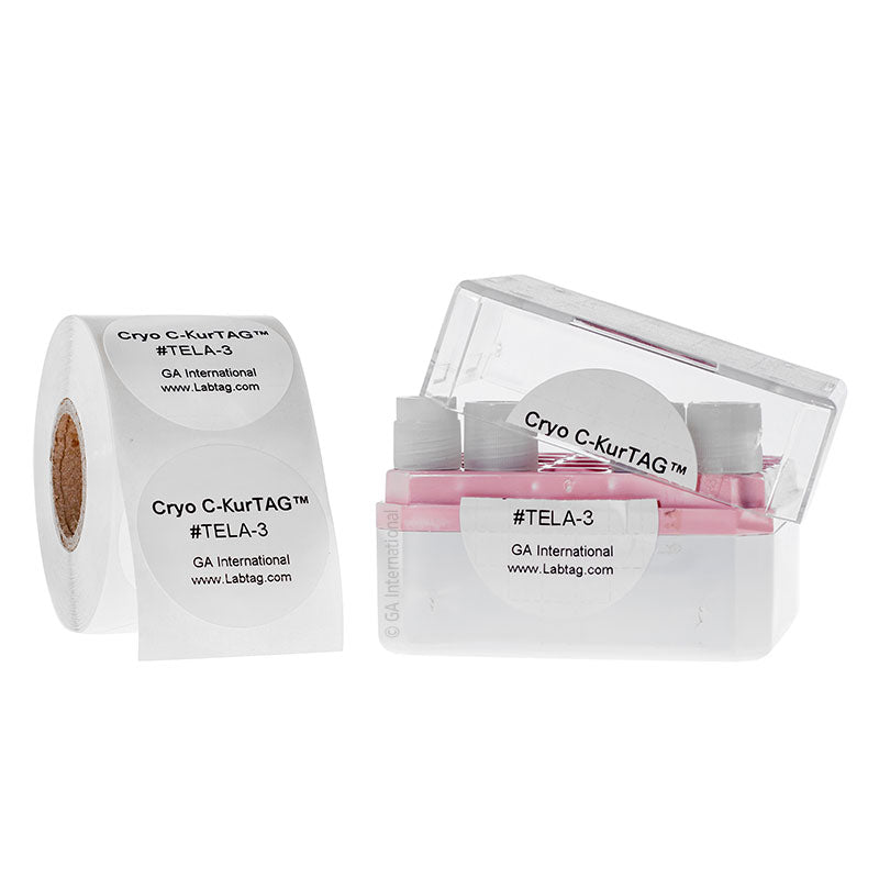 Cryo C-KurTAG™ 超低温対応 剥離証明ラベル 38.1mm (円形) #TELA-3