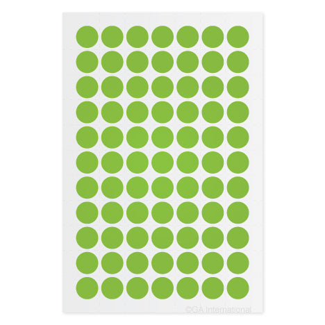 Lab-TAG™ 超低温対応 カラー丸ラベル (1.5mlマイクロチューブトップ用) 11mm (円形) #LT-11