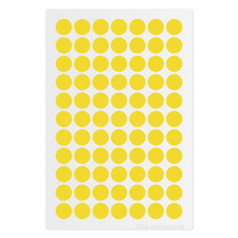 Lab-TAG™ 超低温対応 カラー丸ラベル (1.5mlマイクロチューブトップ用) 11mm (円形) #LT-11