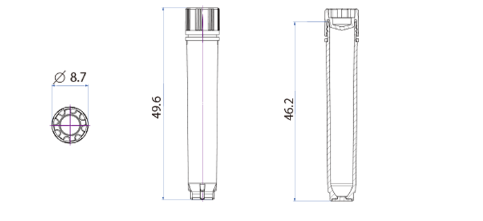 1.0mL 二次元バーコード付サンプルチューブ (96本SBSラック対応)