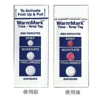 ウォームマーク(WarmMark®) 温度時間表示ラベル