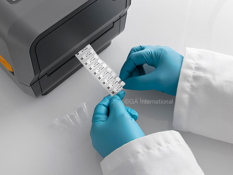 FreezerTAG™ SnapPEEL 超低温対応ラベル 19.1×6.4mm+6.4mm(円形) #FJT-564SB