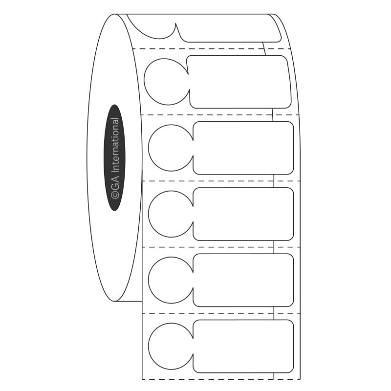 NitroTAG® SnapPEEL 超低温対応ラベル (液体窒素容器用) 23.9×12.7mm+11mm(円形)