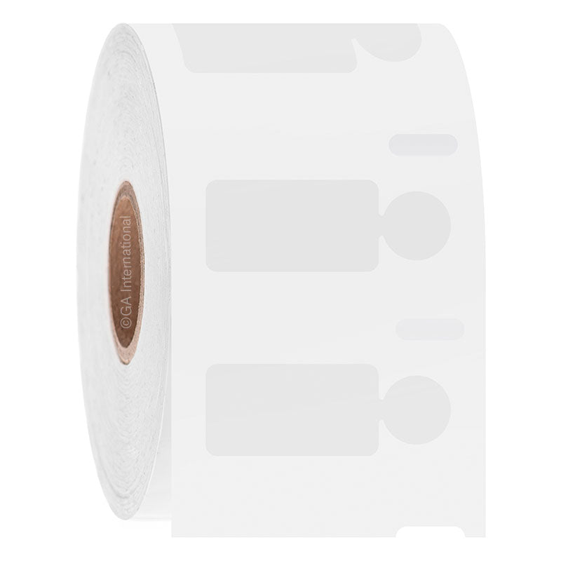 CryoSTUCK® DYMO550互換 超低温・凍結表面対応ラベル 23.9×12.7mm+9.5mm (円形) #LWCS-506