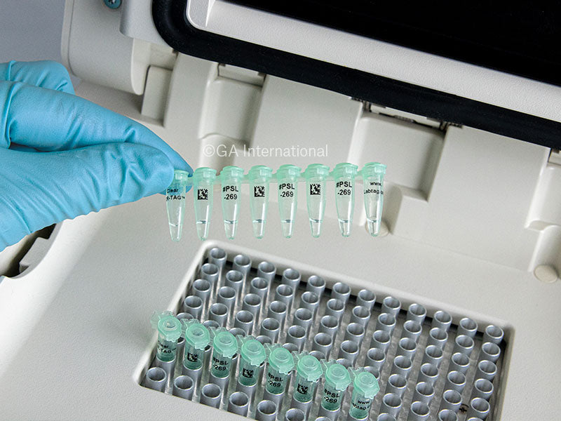 PCR-TAG™ 超低温対応 透明ラベル (PCRチューブ&8連ストリップ用) 76.2×6.4mm #PSL-269NOT