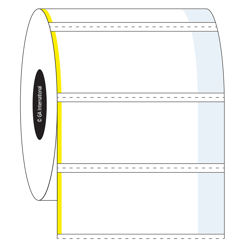 Blackout CryoSTUCK® 超低温対応 凍結表面対応ラベル (情報秘匿) 50.8×22.2mm+9.5mm 巻付け