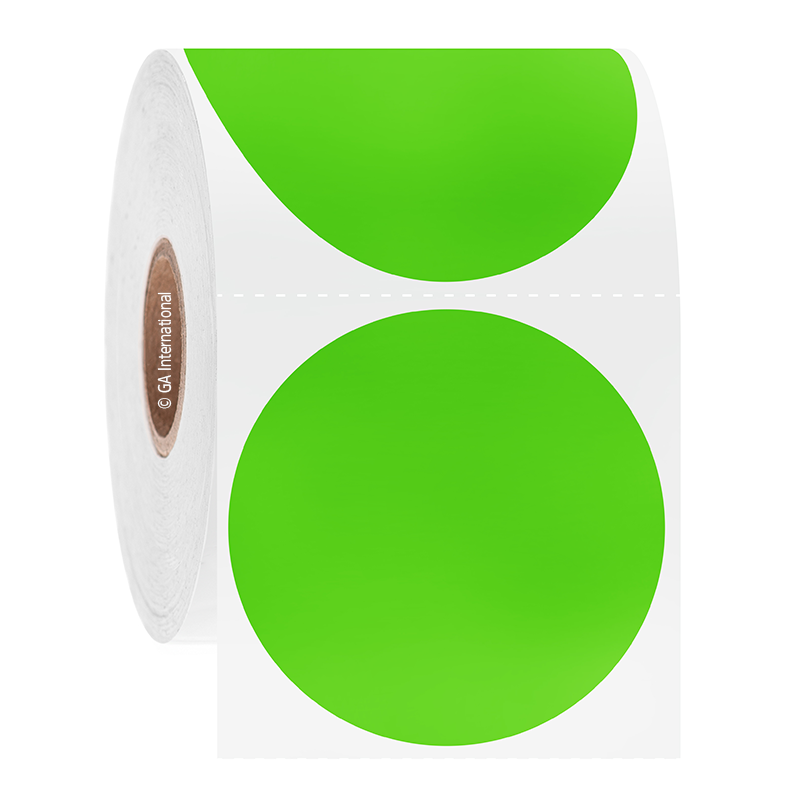 ChemicoTAG™ 溶媒耐性ラベル 50.8mm (円形) #AUBR-132