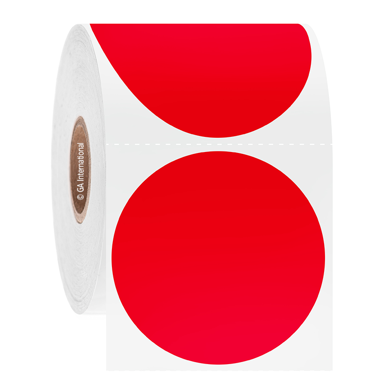 ChemicoTAG™ 溶媒耐性ラベル 50.8mm (円形) #AUBR-132