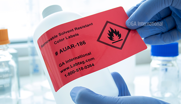 ChemicoTAG™ 溶媒耐性ラベル 76.2×127mm #AUBR-186
