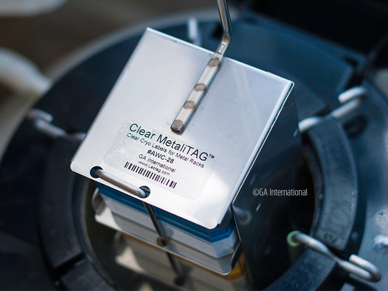MetaliTAG™ 超低温対応 透明ラベル (金属ラック用) 50.8×25.4mm #AWC-28NOT