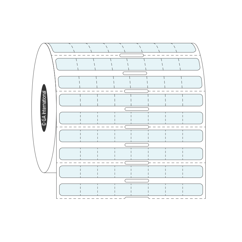 PCR-TAG™ 超低温対応 透明ラベル (PCRチューブ&8連ストリップ用) 76.2×6.4mm #AYB-269NOT