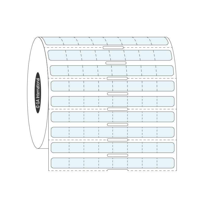 PCR-TAG™ 超低温対応 透明ラベル (PCRチューブ&8連ストリップ用) 76.2×6.4mm