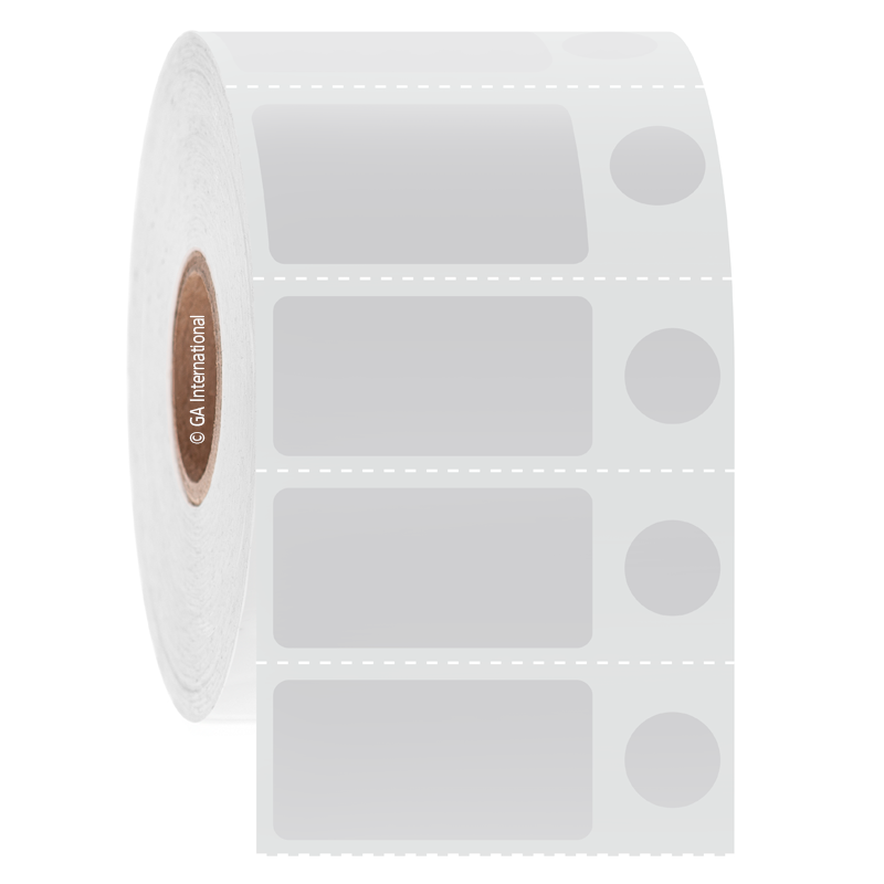 Cryo-DirectTAG™ 超低温対応ラベル 31.75×15.9mm+9.5mm (円形) #DFP-103
