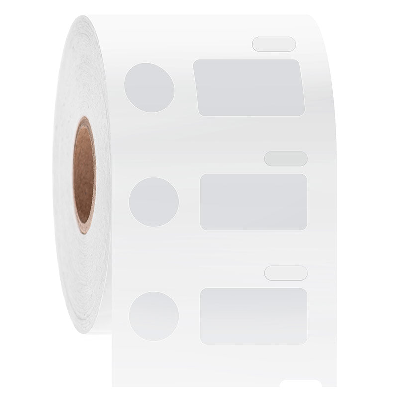 Cryo DTermo™ DYMO互換 超低温対応ラベル 23.9×12.7mm+11.1mm (円形) #EC1F/EF1F-076