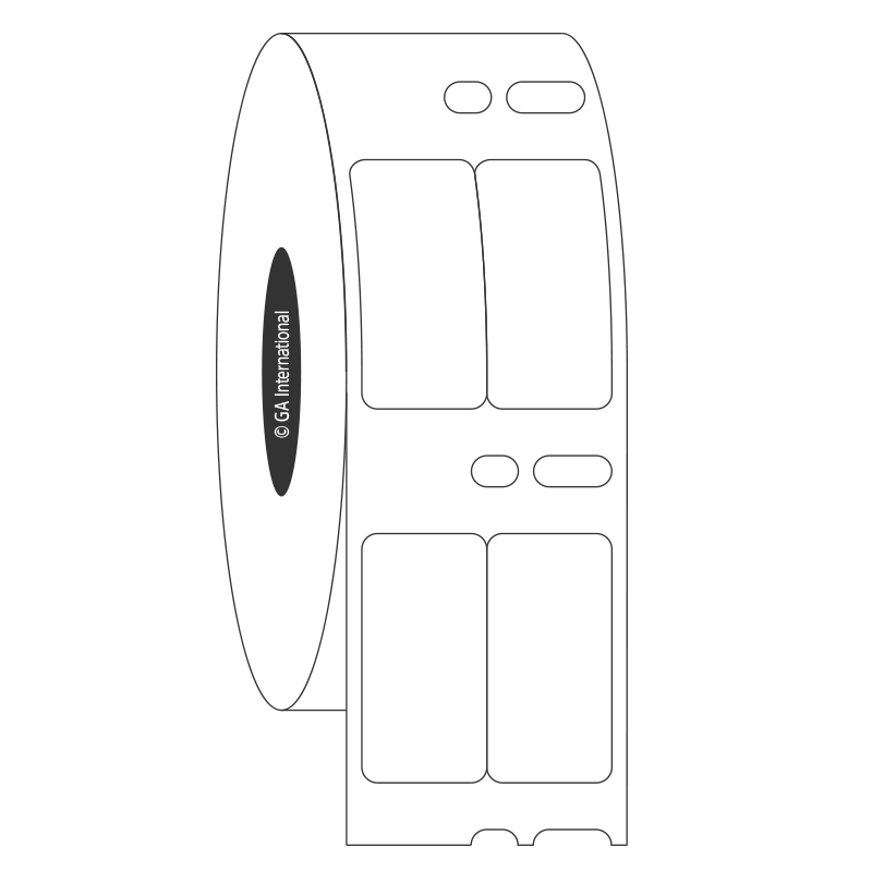 DTermo™ – DYMO互換ペーパーラベル 12.7×25.4mm [2列] #EDY-040