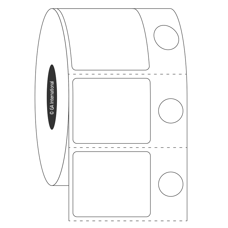 FreezerTAG™ 超低温対応ラベル 30.2×25.4mm+9.5mm (円形) #FJT-161