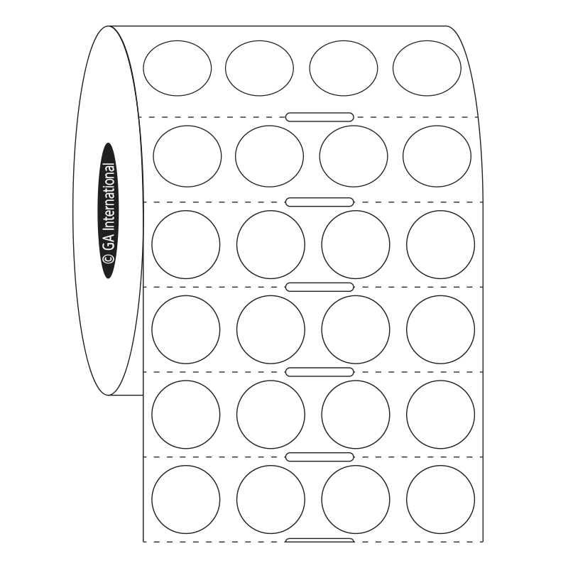 FreezerTAG™ 超低温対応ラベル 12.7mm (円形) [4列]