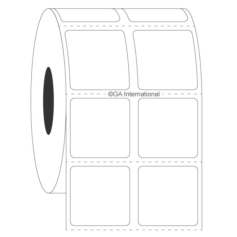 XyliTUFF™ キシレン&溶媒耐性ラベル (長時間暴露対応) 23.8×23.8mm [2列] #FTT-121