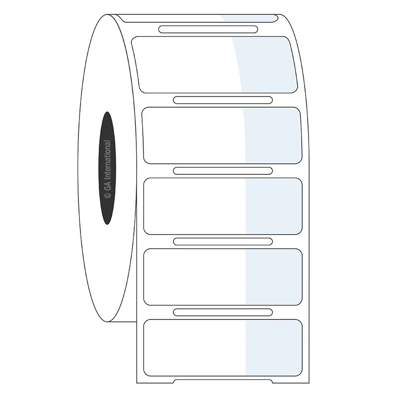 Cryo-WrapTAG™ 超低温対応ラベル (セルフラミネート) 22.9×12.7mm+12.7mm 巻付け #HBTT-314SBNOT