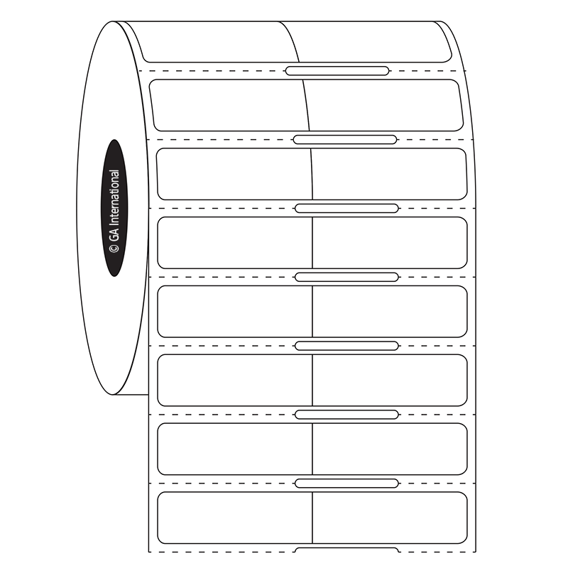 Cryo-WrapTAG™ 超低温対応ラベル (セルフラミネート) 28.6×9.5mm+28.6mm 巻付け #HBTT-340NOT