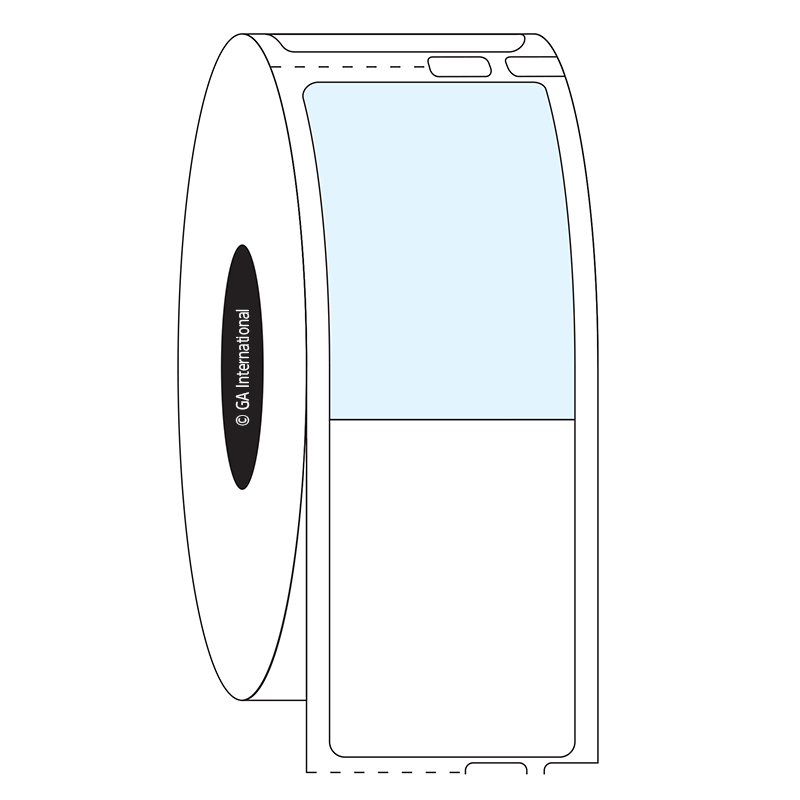 Cryo-WrapTAG™ 超低温対応ラベル (セルフラミネート) 25.4×33mm+36.8mm 巻付け