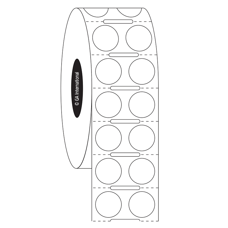 NitroTAG® 超低温対応ラベル (液体窒素容器用) 11.1mm (円形) [2列] #JTTA-22NOT
