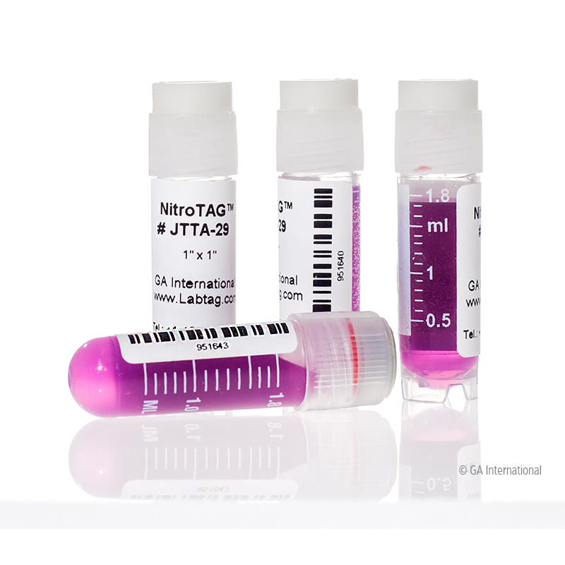 NitroTAG® 超低温対応ラベル (液体窒素容器用) 25.4×25.4mm #JTTA-29