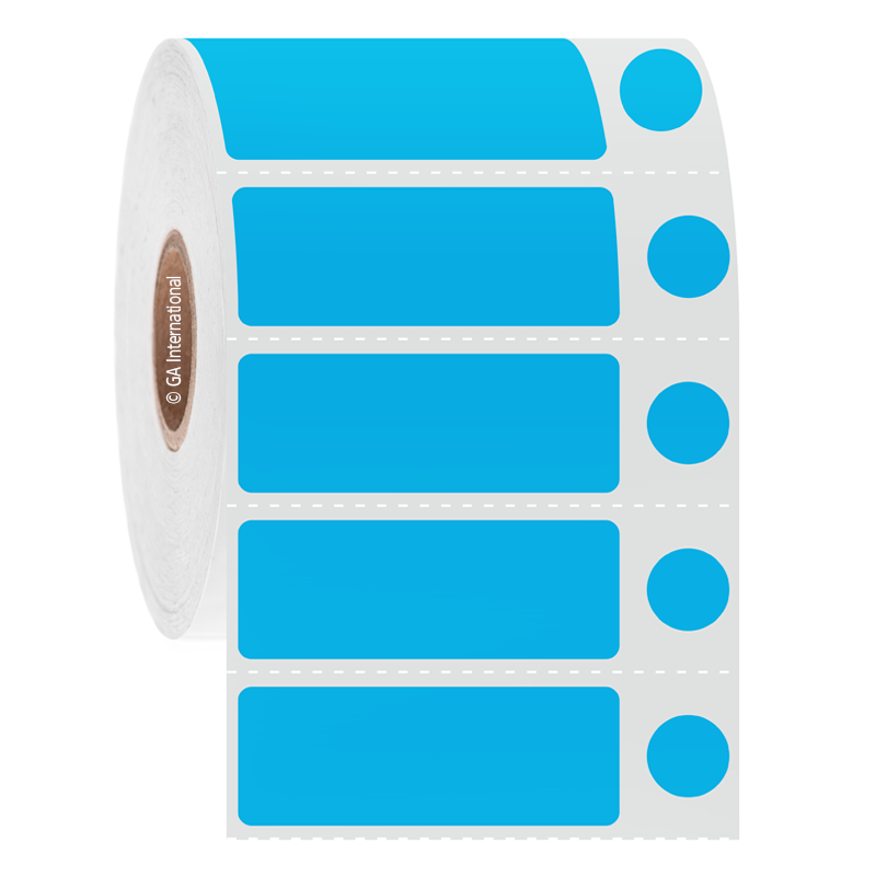 NitroTAG® 超低温対応ラベル (液体窒素容器用) 44×16mm+9.5mm (円形) #JTTA-514