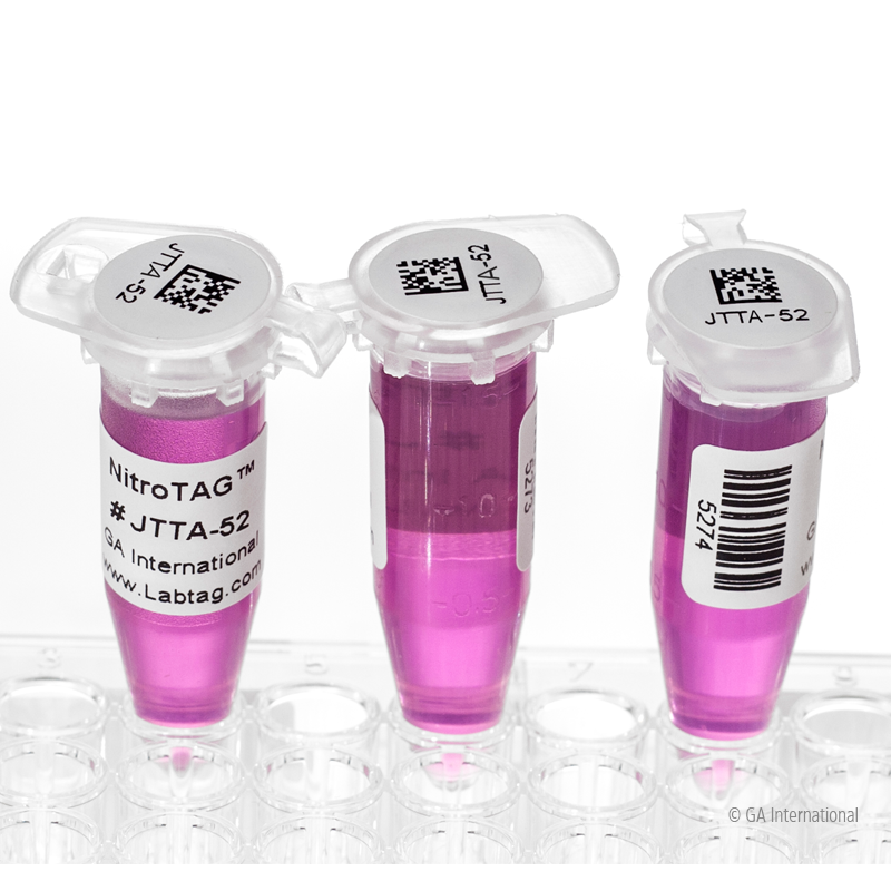 NitroTAG® 超低温対応ラベル (液体窒素容器用) 23.9×12.7mm+11.1mm (円形) #JTTA-52NOT