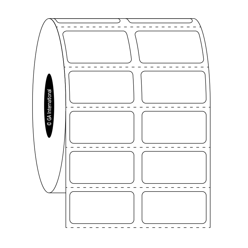 NitroTAG® 超低温対応ラベル (液体窒素容器用) 25.4×12.7mm [2列] #JTTA-8