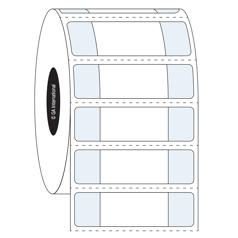 CryoSTUCK® - 超低温・凍結表面対応ラベル 44.5×12.7mm (印字エリア: 25.4×12.7mm) #L2FT-1