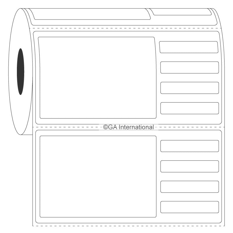 オートクレーブ耐性ピギーバックラベル 101.6×50.8mm（小ラベル×4） #PAUTR-2